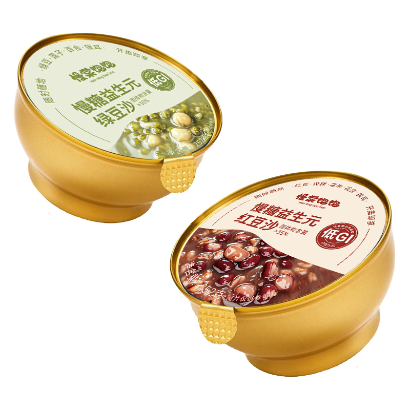 慢糖益生元红豆沙 绿豆沙 低GI新品